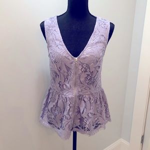 Lacey Lavender Peplum top